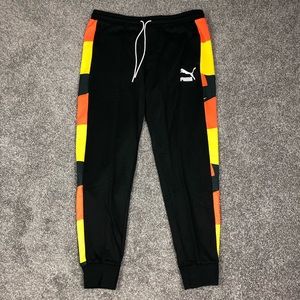 PUMA Court Crash T7 Mens Sweatpants Track Basketball Pants Black Sz XL 533285-01